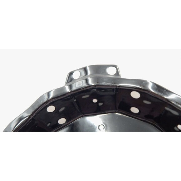 Temp-Tations by Tara Black Polka Dot Pie Dish Baker Pan 9 Inch Temptations - Picture 2 of 9